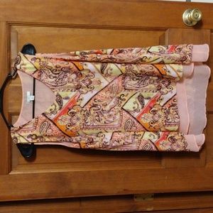 Multi color tank top size medium
